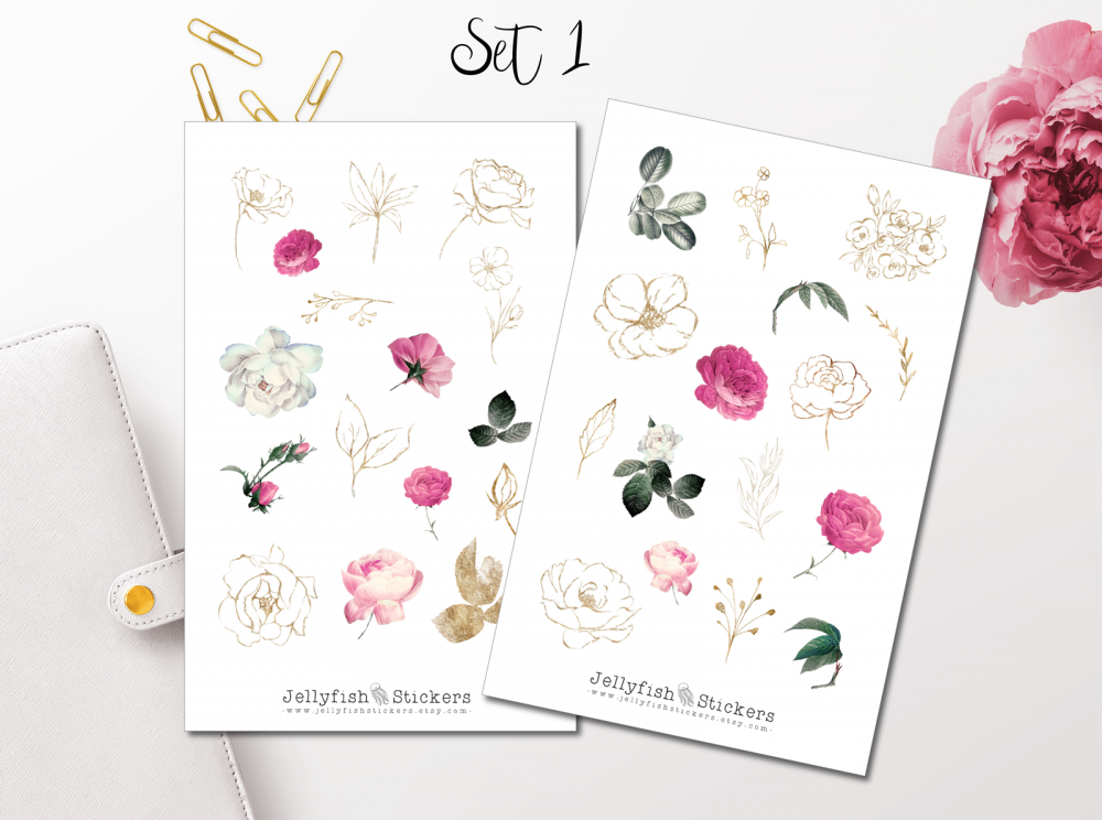 Rose garden Sticker Set